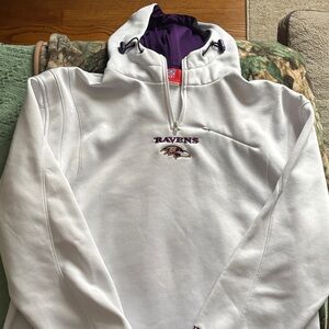 NFL White and Purple Hoodie